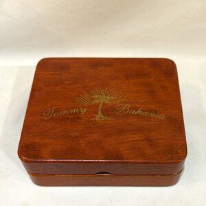 Tommy Bahama Golf Divot Tool Marker Set in Wooden Box Pacific Gold Accessories
